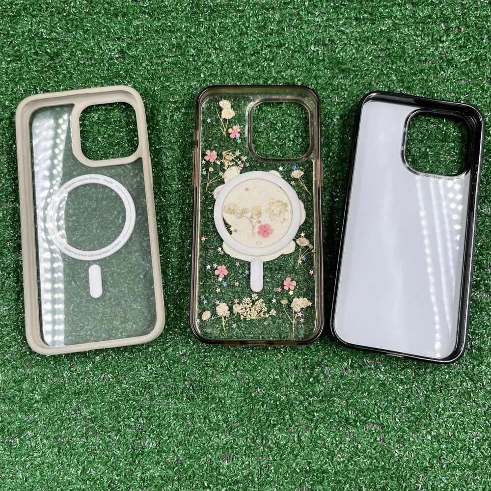 Iphone 15 Promax Lot of 8 Cases With Squre Camera Area